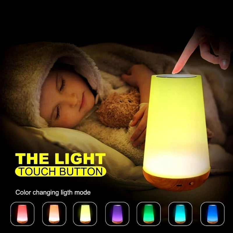 Luminária de Led Toque Com Luz Rgb Com Mudança de Cor